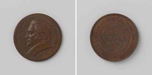 Zitting van de Societe Royale de Numismatique de Belgique, ter ere van graaf C.W. Renesse-Breidbach