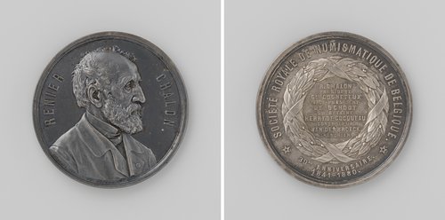 Negenendertigjarig bestaan van de Societe Royale de Numismatique de Belgique, ter ere van de voorzitter Renier Chalon