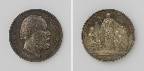Willem III, koning der Nederlanden, wegens zijn ondersteuning bij de watersnoodramp