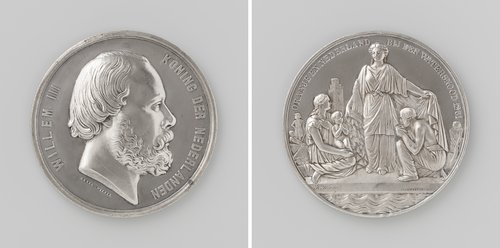 Willem III, koning der Nederlanden, wegens zijn ondersteuning bij de watersnoodramp