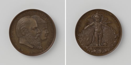 Huwelijk van Willem III, koning der Nederlanden en Emma, prinses van Waldeck-Pyrmont te Arolsen