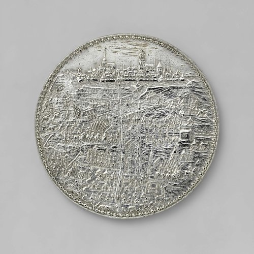 Ontzet van Coevorden en reductie van Groningen, penning geslagen in opdracht van Staten van Friesland