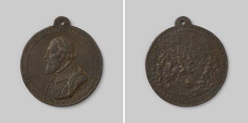 Overwinningen op de Fransen bij Cannae, in de buurt van Cerignola en aan de rivier Garigliano, ter ere van Gonzalo Fernandez de Cordoba