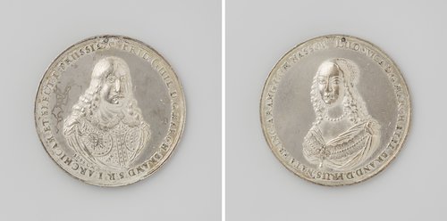 Frederik Willem, markgraaf van Brandenburg en Louise Henriette van Oranje by Christoph Melchior