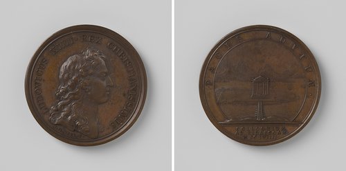 Bijeenkomst op het Fazanteneiland in de rivier Bedasson ter bevordering van de vrede tussen Frankrijk en Spanje