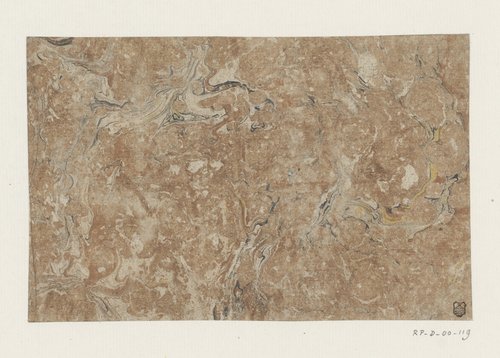 Fantasie- of lussenmarmer in bruin by anonymous