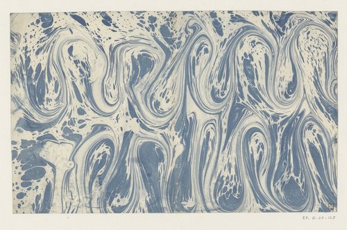 Golfmarmer in blauw by anonymous