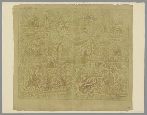 Decorative paper with Chinoiserie motifs