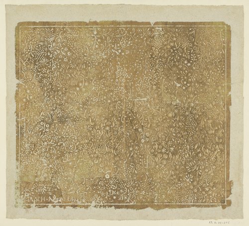 Blad met ranken met vruchten