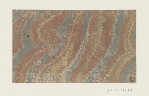 Spiraalkammarmer in rood by anonymous