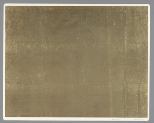 Blad effen goudkleurig metaalpapier by anonymous