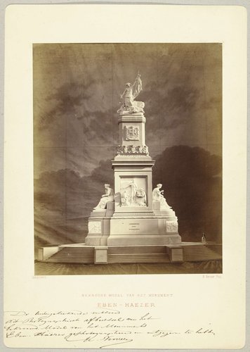 Bekroond model van het monument Eben-Haezer