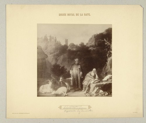 Schilderij door C.C. Moeyaert, Hippocrates bij Democritus