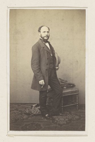 Portret van de schilder Lodewijk Jan de Taeye, ten voeten uit by Joseph Dupont