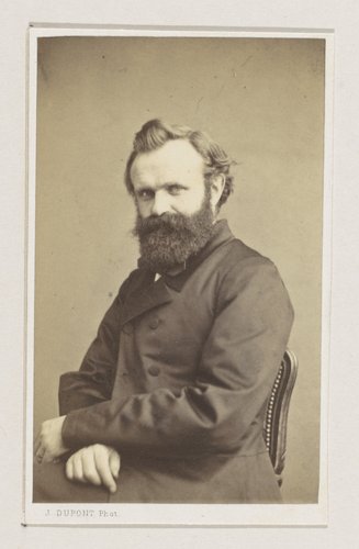 Portret van de schilder Johann Bernhard Wittkamp, halffiguur by Joseph Dupont
