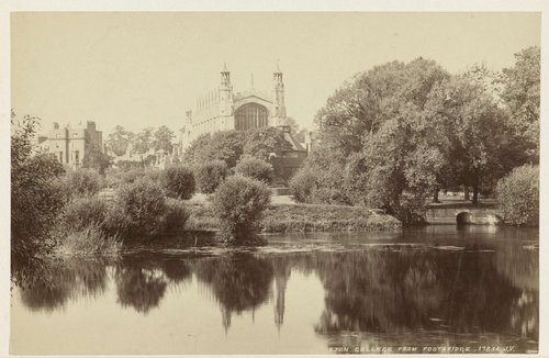 Gezicht op Eton College nabij Windsor, Engeland