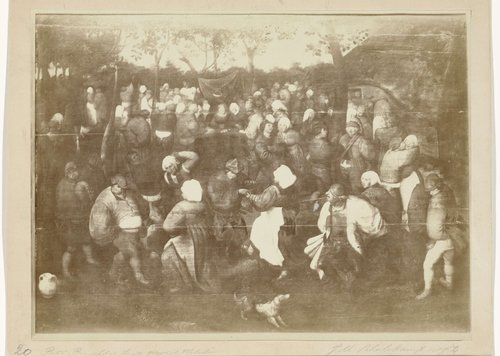 Schilderij Boerenbruiloft door Pieter Brueghel II by anonymous