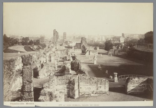 Ruïnes van de keizerlijke paleizen op de Palatijn te Rome by Ludovico Tuminello