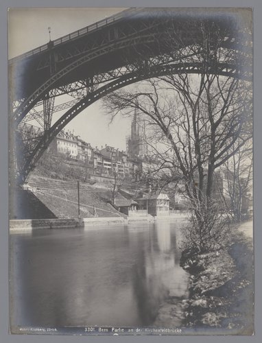 Kirchenfeldbrücke over de Aare in Bern by Gebrüder Wehrli