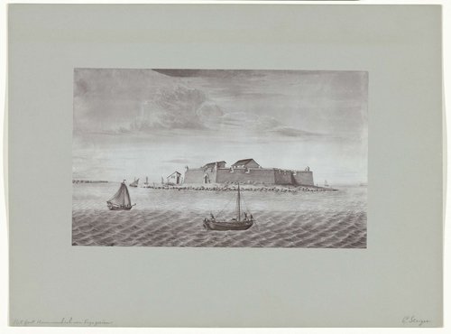 Het Fort Hammenhiel gezien door C. Steiger