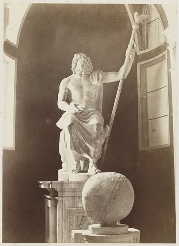 Sculptuur van Jupiter in de Vaticaanse Musea te Vaticaanstad, Italië by anonymous