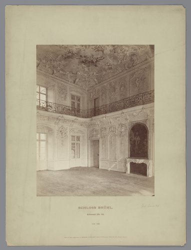 Interieur van de ridderzaal van het Schloss Brühl