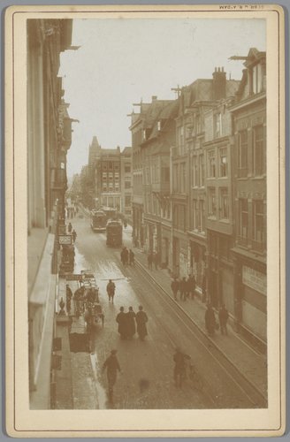 Vijzelstraat te Amsterdam, voor de verbreding