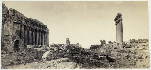 Tempelresten in Baalbek in Libanon