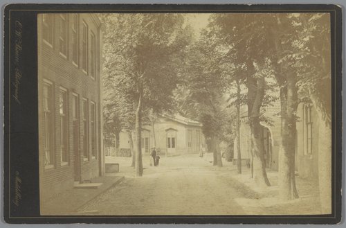 Gezicht op een straat in Domburg