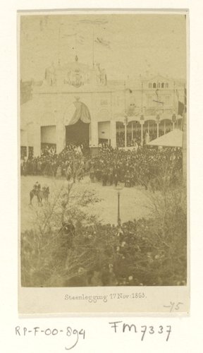 Steenlegging 17 Nov: 1863. by Willem Matla