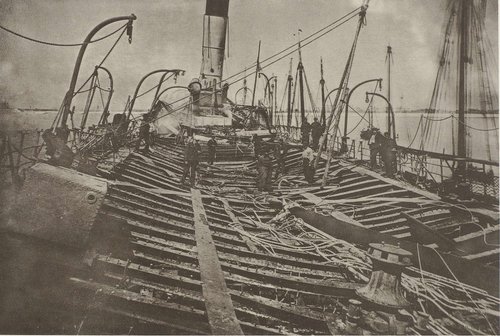 Stoomschip Willem III, na de brand van 1871