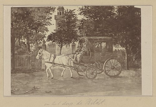 Fotoreproductie van het Wagentje van Dieges, de koets tussen Utrecht en Zeist, 1879 by anonymous