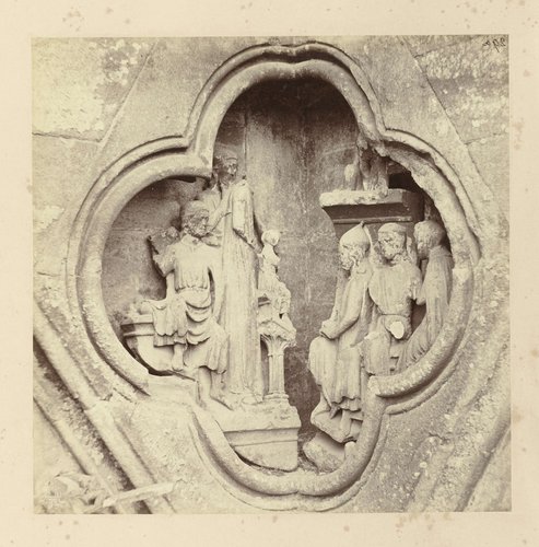 Beeldengroep in de kathedraal van Wells