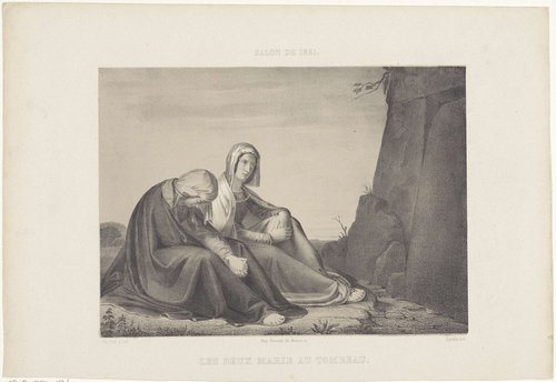 Twee Maria's bij het graf van Christus