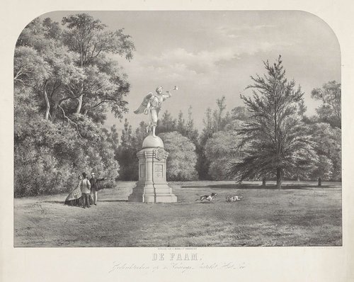 Gedenkteken in de tuin van Paleis Het Loo