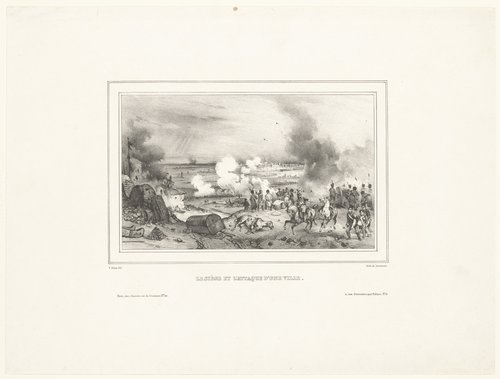 Belegering van een stad by Victor Adam