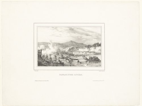 Oversteek van een rivier by Victor Adam