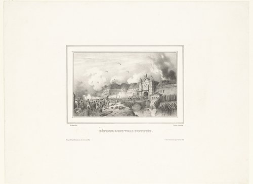 Verdediging van een versterkte stad by Victor Adam