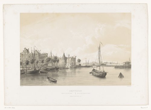 Gezigt op het Westerdok / Vue du Port Bassin de l'Ouest