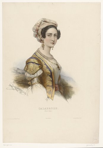Vrouw in Calabrische dracht