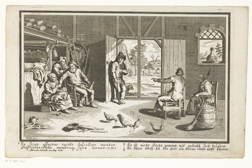 Interieur van een boerenwoning