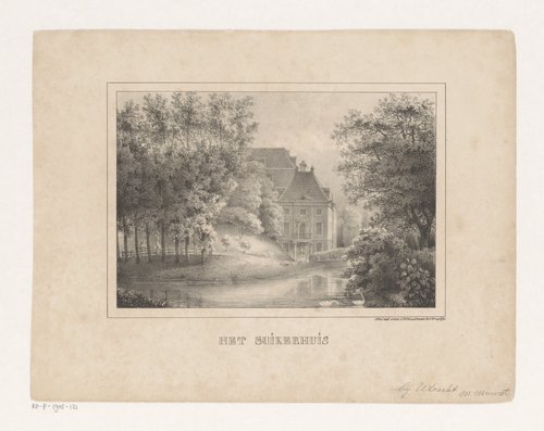 Gezicht op het suikerhuis in Utrecht