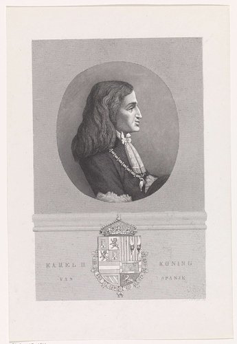 Portret van Karel II, koning van Spanje by Edouard Taurel