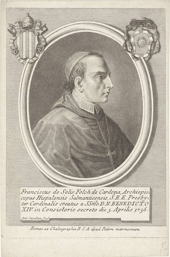 Portret van kardinaal Francisco de Solís Folch de Cardona