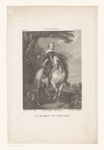 Ruiterportret van Hugues de Moncade