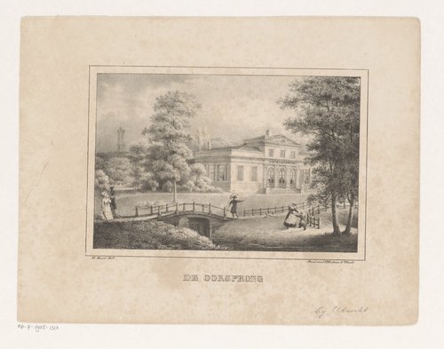 Gezicht op buitenplaats De Oorsprong