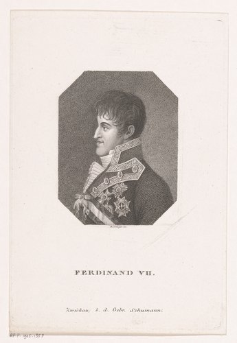 Portret van Ferdinand VII, koning van Spanje