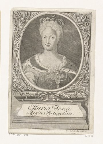 Portret van Maria Anna van Oostenrijk, koningin van Portugal