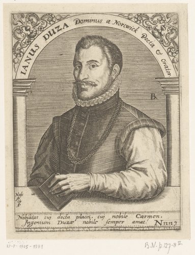 Serie portretten van vijftiende- en zestiende-eeuwse geleerden by Robert Boissard