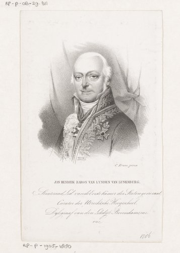 Portret van Jan Hendrik van Lynden van Lunenburg